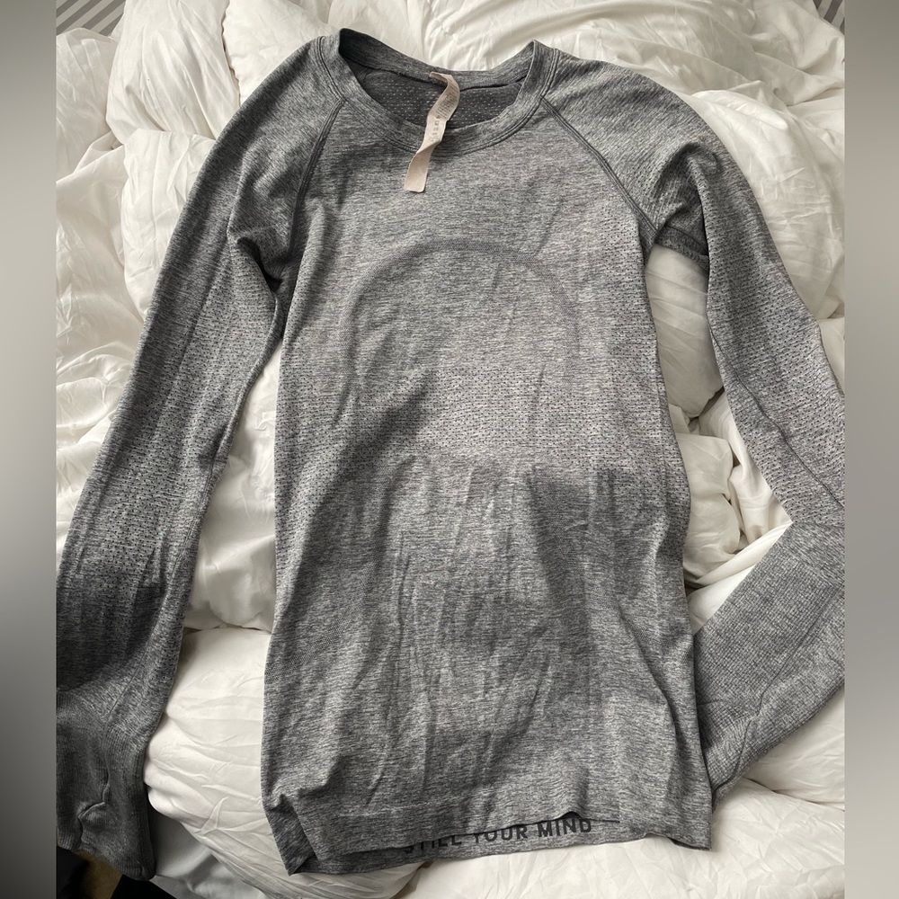 Lululemon Grey Long Sleeve Swiftly